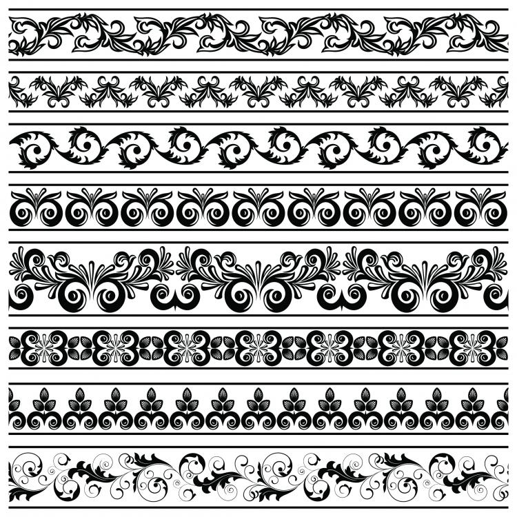 free vector Classic lace pattern 08 vector